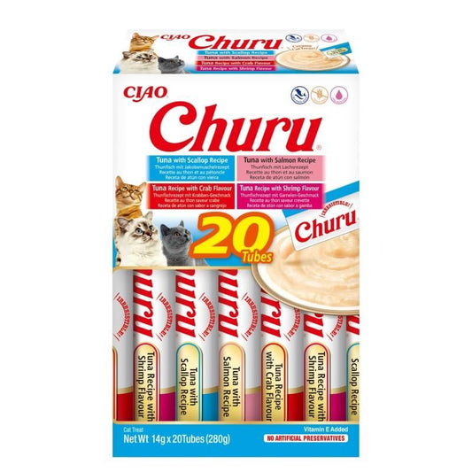 Churu Cat Variedades De Atun Con Marisco 20X14Gr
