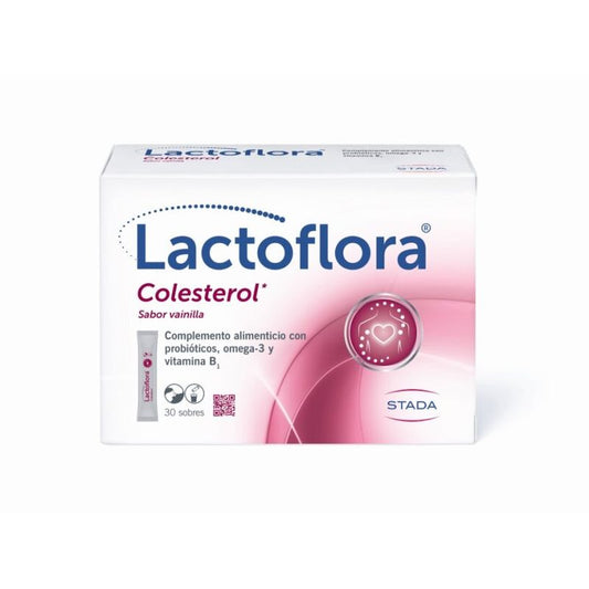 Lactoflora Probiótico Colesterol Sabor A Vainilla 30 Sticks