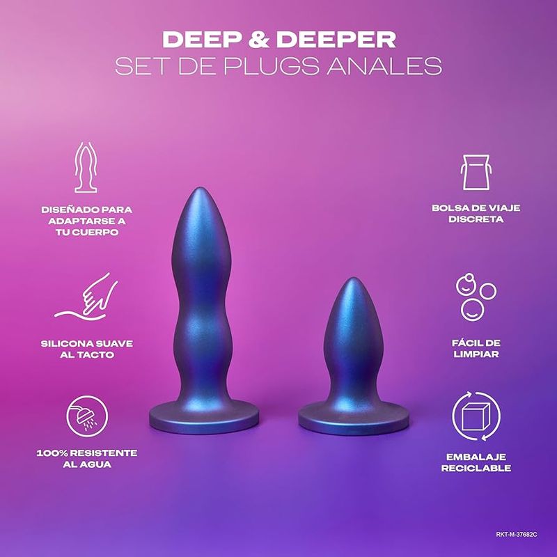 Durex Plugs Anales, Set Deep & Deeper