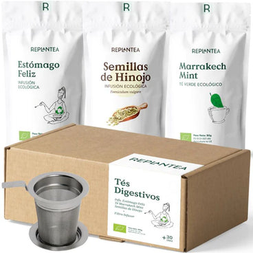 Replantea Pack Tés Digestivos Con Filtro, 3 unidades