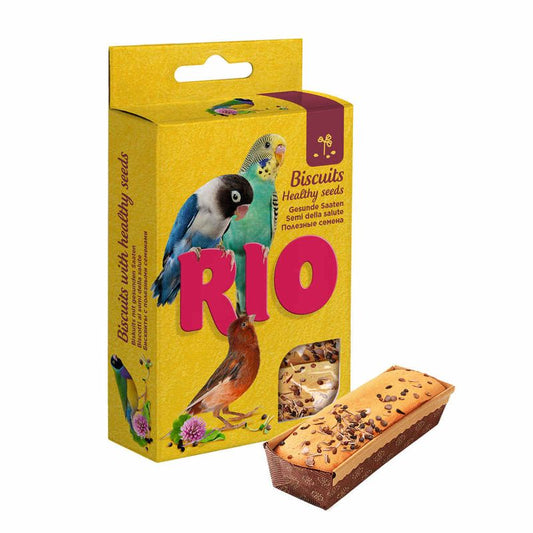 Rio Biscuits Semillas Saludables Todas Las Aves 8X5X7Gr