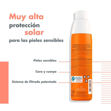 Avene Solar Spray Pieles Sensibles SPF 50+ 200 ml