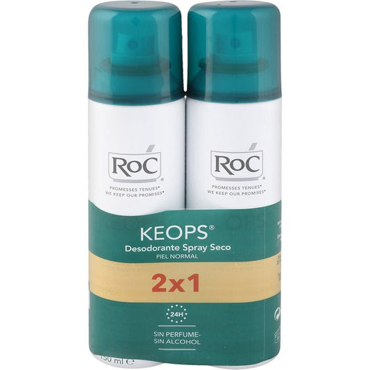 Roc Pack Roc Keops Deo Spray Seco 2X150Ml. 