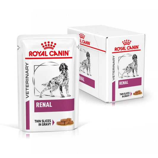 Royal Canin Veterinary Renal En Salsa Caja 12X100Gr, comida húmeda para perros