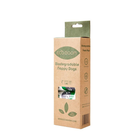 Eco Boom Bolsas Biodegradables Para Pañales Y Pants, 100 unidades