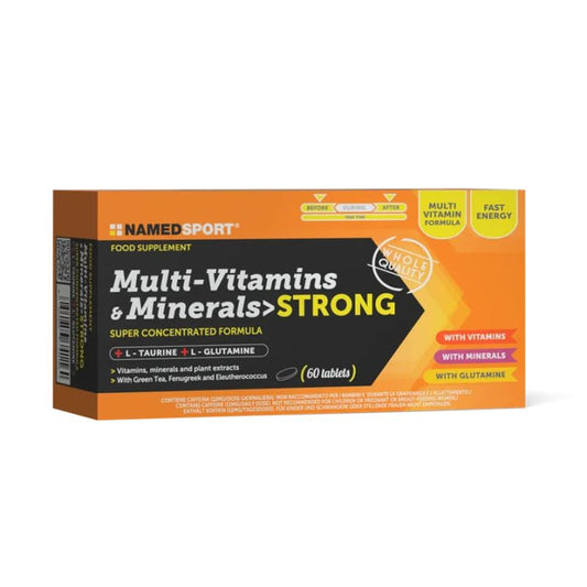 Named Sport Vitaminas Y Minerales Multi-Vitamins & Minerals Strong , 1 bote de 60 cpr