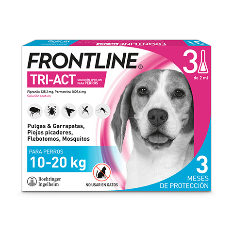 Frontline Tri-Act 10-20Kg, 3 Pipetas