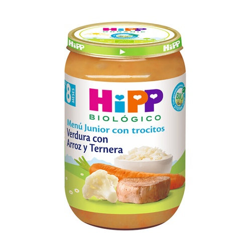 Hipp  Tarrito De Verdura Con Arroz Y Ternera Bio, 220 G