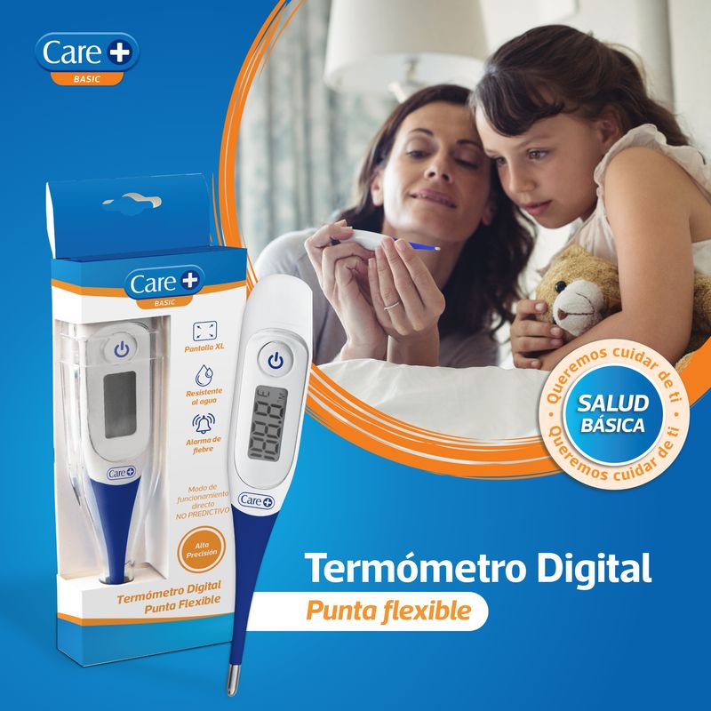 Care+ Termómetro Digital Punta Flexible