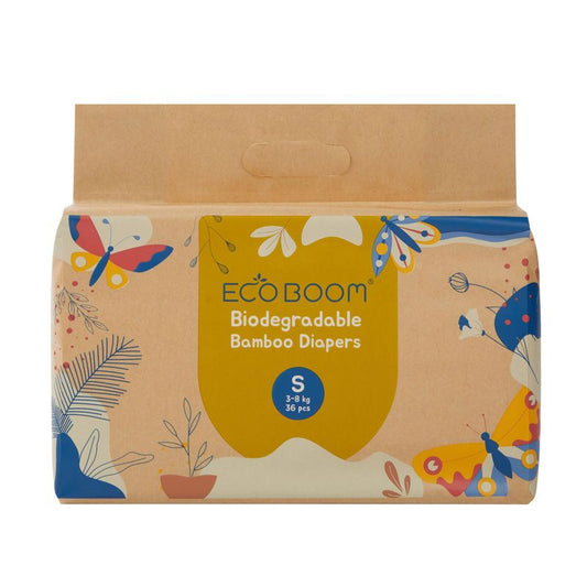 Eco Boom Pañales De Bambú Joy S 2, 36 unidades