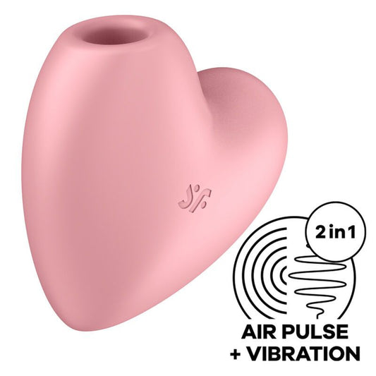 Satisfyer Air Pulse Cutie Heart Estimulador Y Vibrador - Rosa