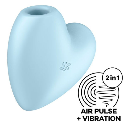 Satisfyer Air Pulse  Cutie Heart Estimulador Y Vibrador - Azul