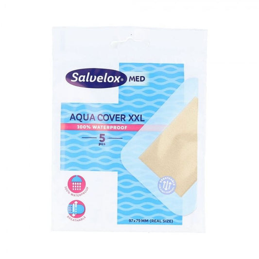 Salvelox Aqua Cover Xxl Impermeable,  5 Apósitos de 97X79 Mm