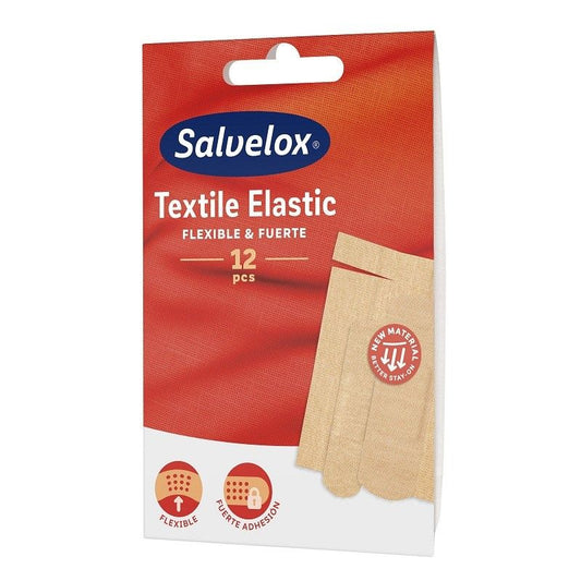 Salvelox Textil Elástico , Surtido 12 Apósitos