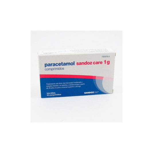 Paracetamol Sandoz Care Efg 1 G 10 comprimidos