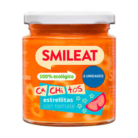 Smileat Tarrito Con Cachitos De Pasta Con Tomate, 6x230 Gr