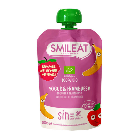 Smileat Pouch Yogur y Frambuesa Eco 100 gr