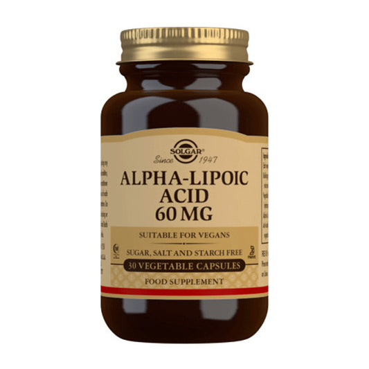 Solgar Ac.Alfa Lipoico 60 mg. - 30 cápsulas Vegetales