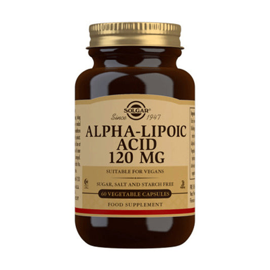 Solgar Acido Alfa Lipoico 120 mg. - 60 comprimidos