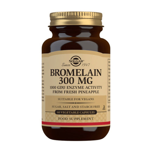 Solgar Bromelina 300 mg. - 60 cápsulas