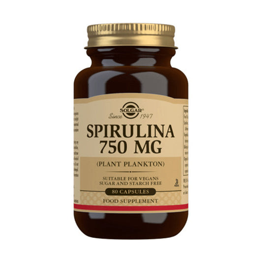 Solgar Espirulina Vegetariana 750 mg. - 80 cápsulas