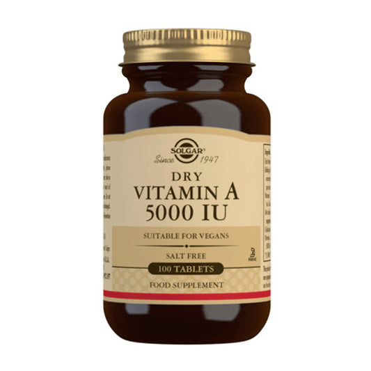 Solgar Vitamina a 5000 Ui Seca - 100 comprimidos