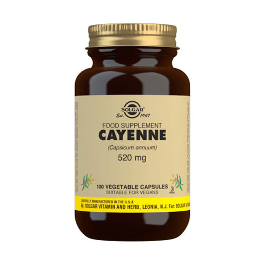 Solgar Cayena - 100 cápsulas Vegetales
