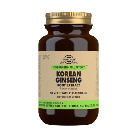 Solgar SPF Ginseng Coreano - 60 cápsulas Vegetales