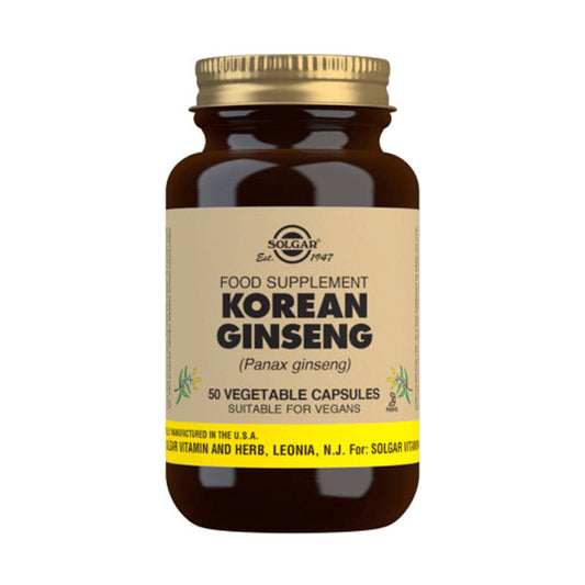 Solgar Ginseng Coreano - 50 cápsulas Vegetales