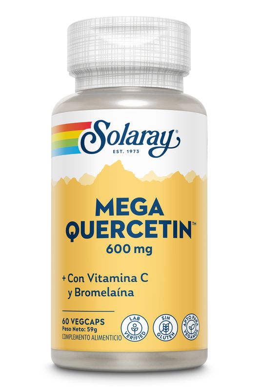 Solaray Mega Quercetin 600 Mg, 60 Cápsulas      