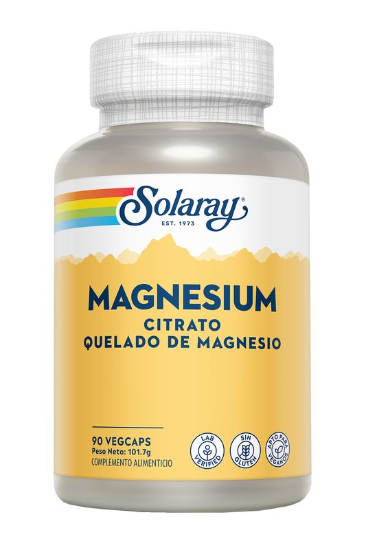 Solaray Magnesium Citrato 133 Mg, 90 Cápsulas      