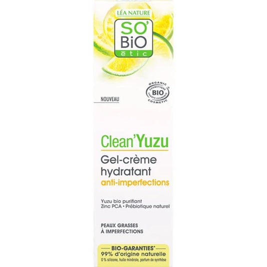 So´Bio Etic Crema Gel Hidratante Clean Yuzu Anti Imperfec 50Ml 