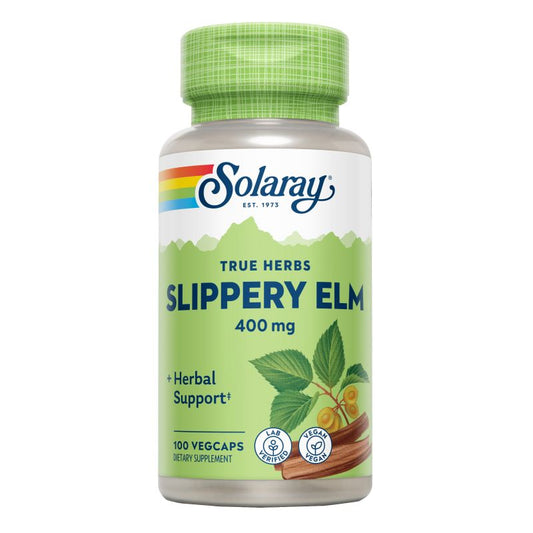 Solaray Slippery Elm Bark Olmo , 100 cápsulas de 400 mg