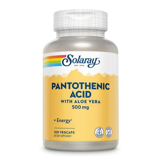 Solaray Pantotenic Acid , 100 cápsulas de 500 mg