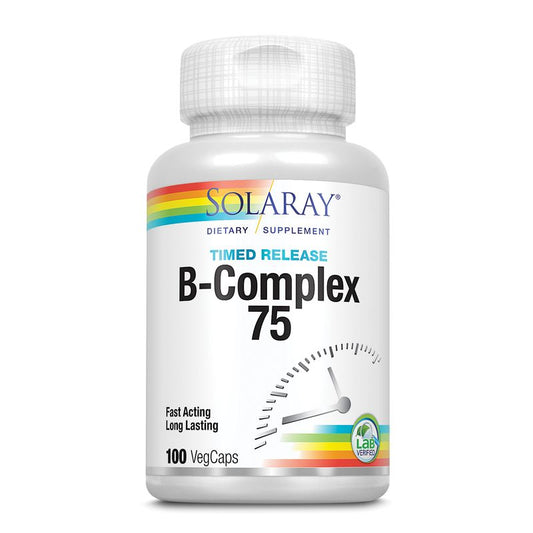Solaray B Complex 75 A/R , 100 cápsulas