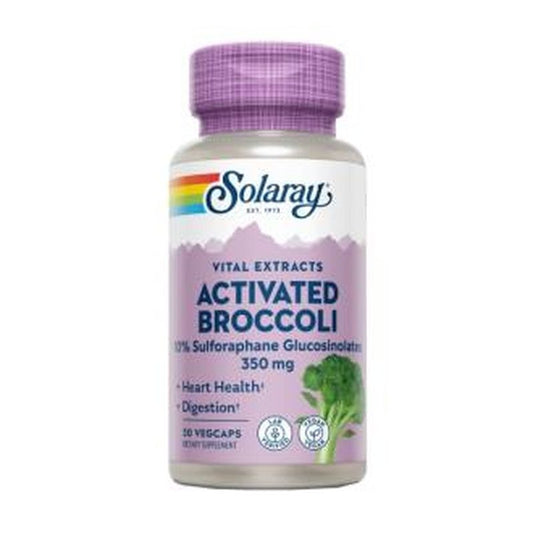Solaray Activated Broccoli Seed Extract 350Mg. 30 Cápsulas 