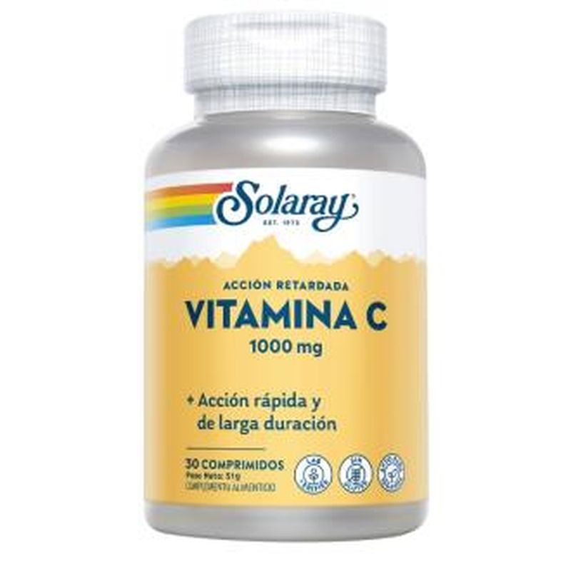 Solaray Vit. C 1000Mg.Small 30 Comprimidos 