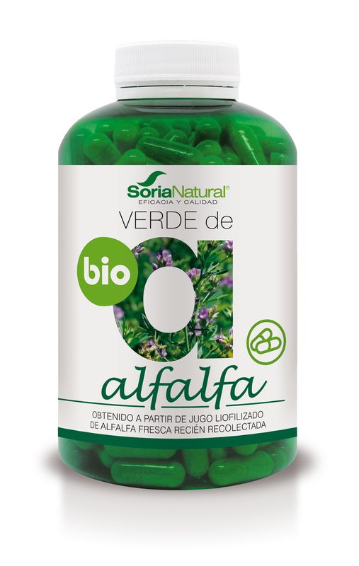 Soria Natural Verde Alfalfa, 240 Cápsulas De 630 Mg   