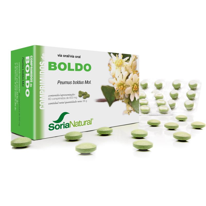 Soria Natural Boldo 600 Mg , 60 comprimidos de 600 mg