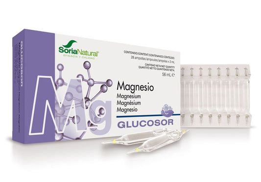 Soria Natural Glucosor Magnesio, 28 Viales De 2 Ml   
