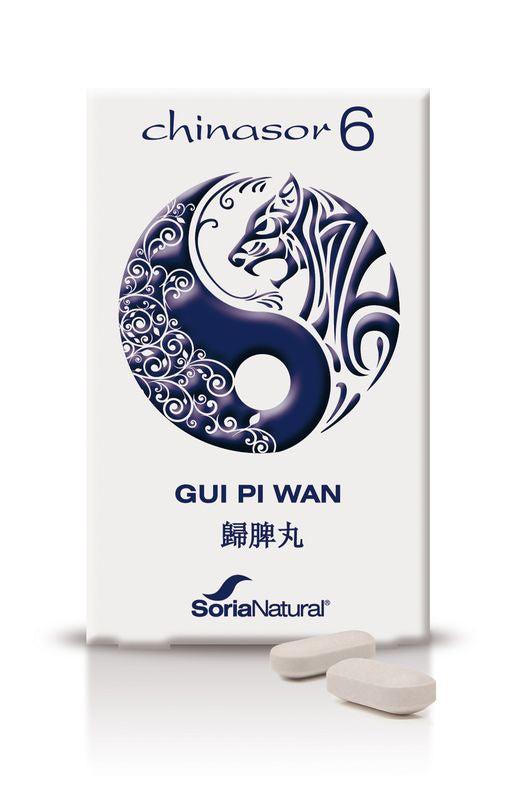 Soria Natural Chinasor 6 Gui Pi Wan, 30 Comprimidos      