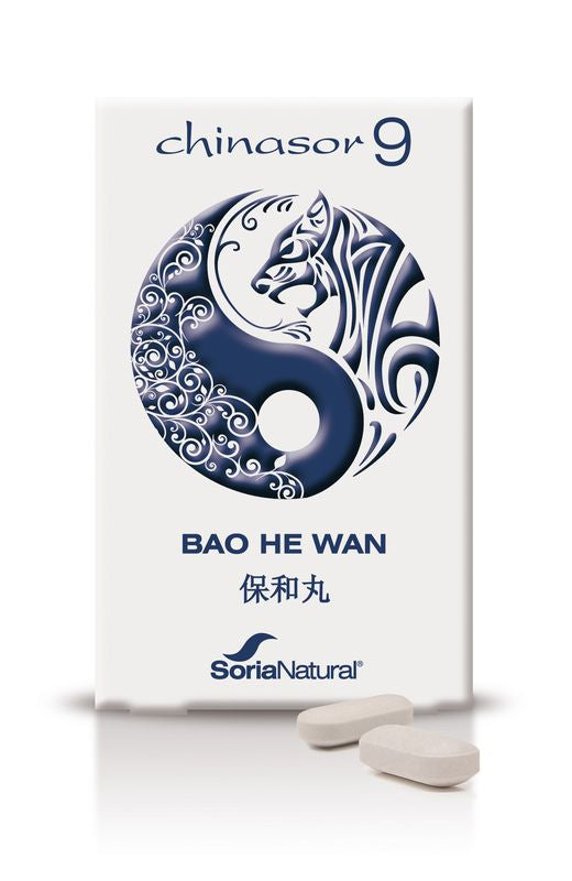 Soria Natural Chinasor 9 Bao He Wan, 30 Comprimidos      
