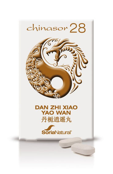 Soria Natural Chinasor 28 Dan Zhixiao Yao Wan, 30 Comprimidos      