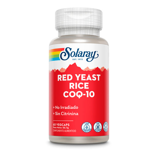 Solaray Red Yeast Rice Plus Q 10 60 cápsulas