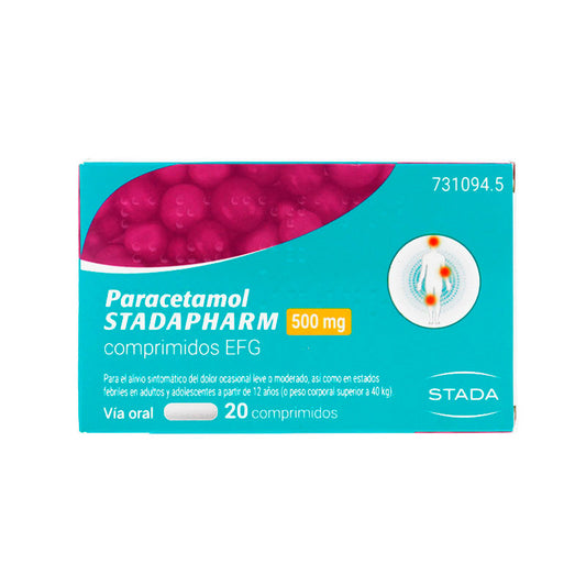 Paracetamol Stada Pharm Efg 500 mg 20 comprimidos
