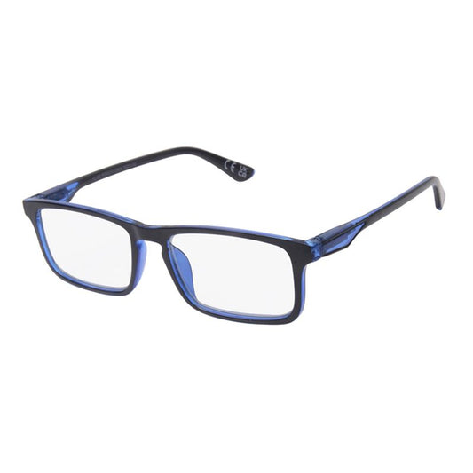 Surgicalmed Euro Optics Gafas De Lectura Para Presbicia Joya (Azul Transparente Con Frente Negro) (+2.00) Azul Transparente Con Frente Negro, 1 unidad