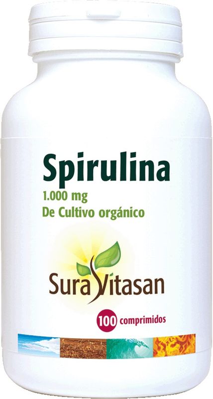 Sura Vitas Espirulina 1000 Mg, 100 Comprimidos      
