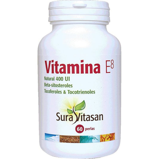 Sura Vitas Vitamina E8 Natural 400Ui , 60 perlas   