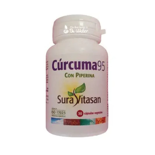 Sura Vitasan Curcuma 95%Std Con Piperina , 30 cápsulas