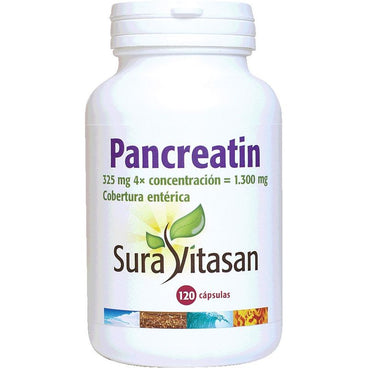 Sura Vitas Pancreatin 1300 Mg , 120 cápsulas   